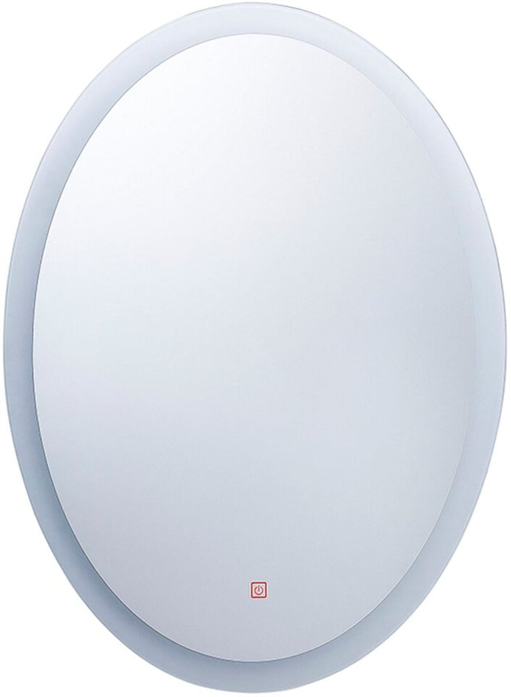 Badspiegel mit LED-Beleuchtung oval 60 x 80 cm VIRIAT Badspiegel Beliani 759223800000 Bild Nr. 1
