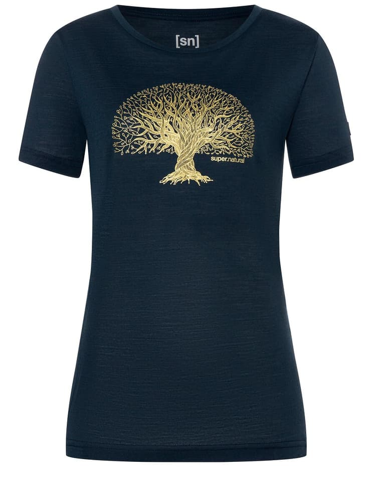 W Tree of Knowledge Tee T-Shirt super.natural 466423500422 Grösse M Farbe dunkelblau Bild-Nr. 1
