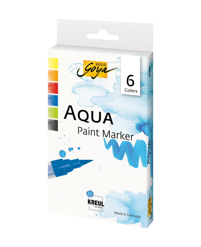 SOLO GOYA Aqua Paint Marker Classic Colors 6er Set Marker 666439100000 Bild Nr. 1