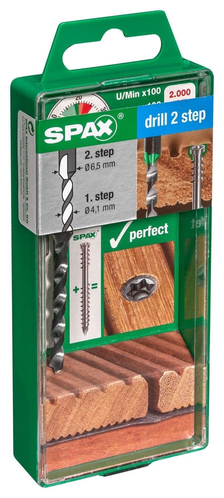 SPAX Stufenbohrer Drill 2 Step 1 Stk. Zubehör Unterkonstruktion Spax 607088200000 Bild Nr. 1