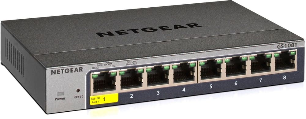 GS108Tv3 8 Port Switch di rete Netgear 785302429394 N. figura 1