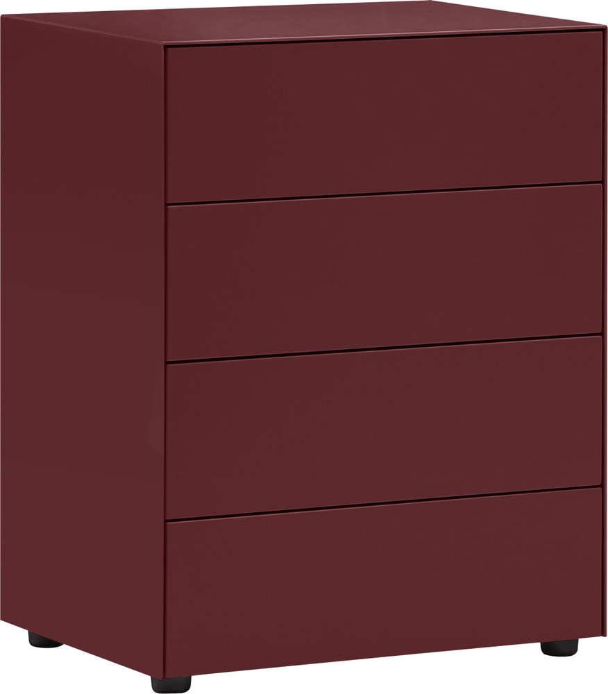 LUX Commode 400840200033 Dimensions L: 60.0 cm x P: 46.0 cm x H: 74.5 cm Couleur Rouge foncé Photo no. 1