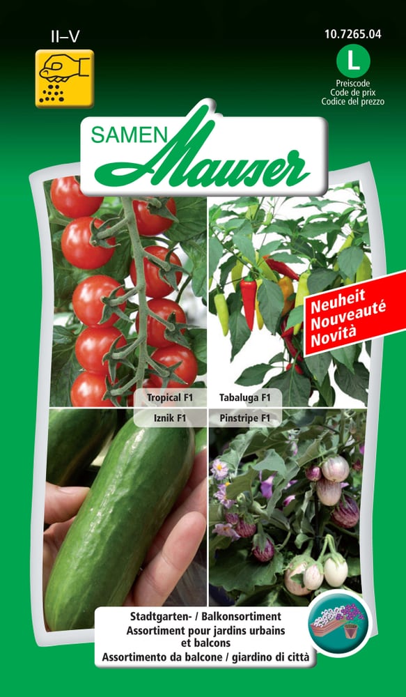 Samen Mauser Assortiment pour jardins urbains Semences d’herbes arom. Assortiment pour jardins urbains Semences d’herbes arom. Samen Mauser 650138700000 Photo no. 1