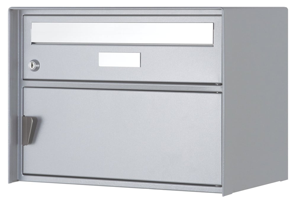 Briefkästen Genève weiss-aluminium Briefkasten HUBER 613403400000 Bild Nr. 1
