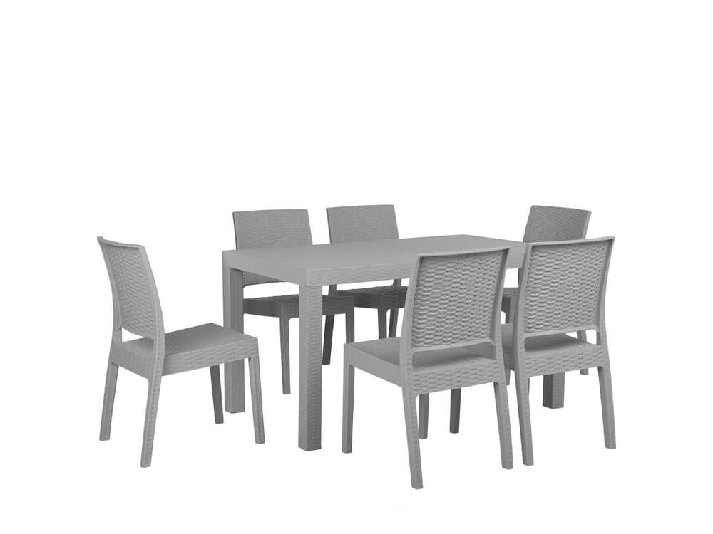 FOSSANO 80 x 80 x 76 cm Table de jardin + chaises de jardin Beliani 759045700000 Photo no. 1