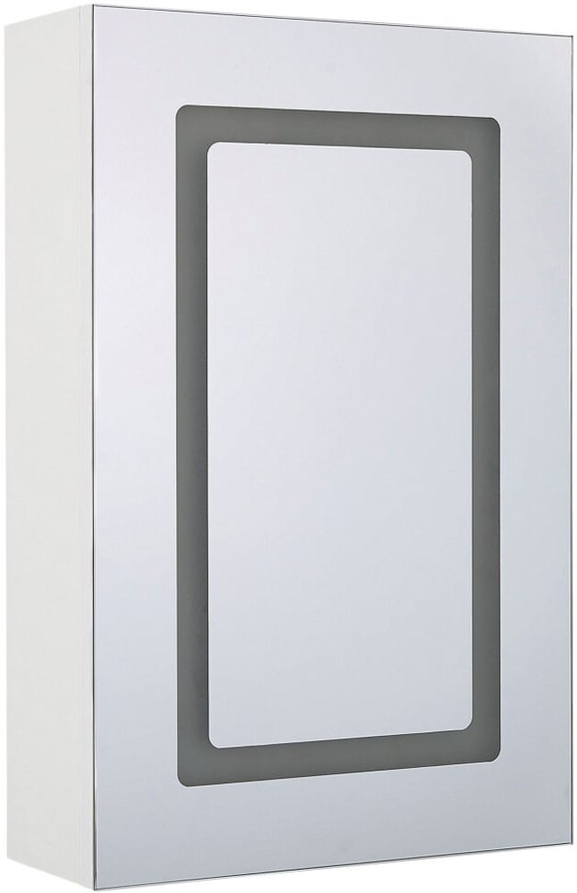 Armoire de toilette blanche avec miroir et LED 40 x 60 cm CONDOR Armoire Beliani 759223000000 Photo no. 1