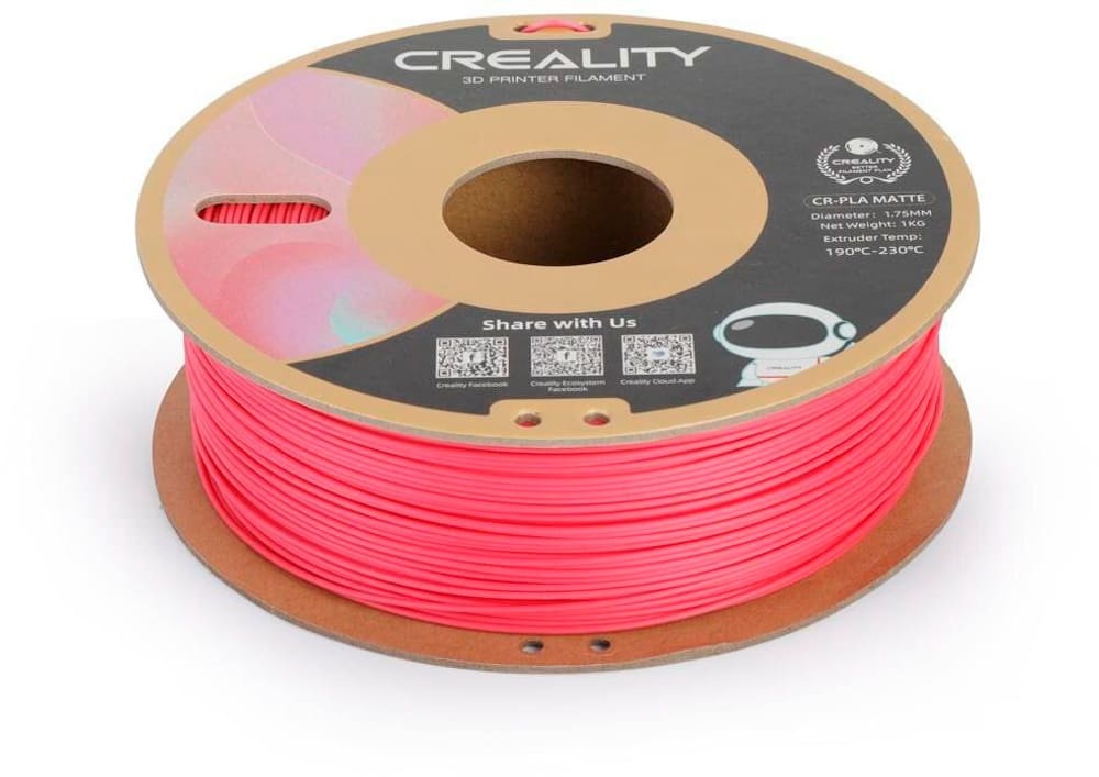 Filamento PLA, rosso fragola, 1,75 mm, 1 kg Filamento per stampante 3D Creality 785302414992 N. figura 1