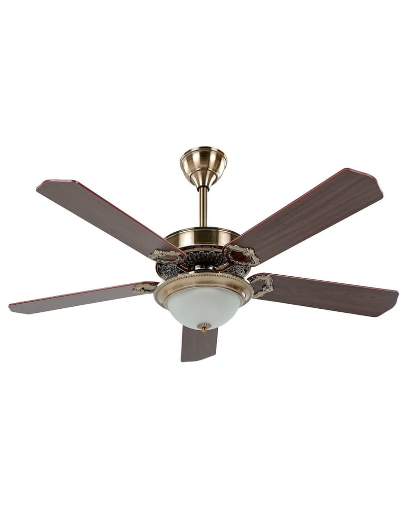 Ventilatore da soffitto con luce, colore legno scuro / oro BEGEJ Ventilatore da soffitto Beliani 669700118794 N. figura 1