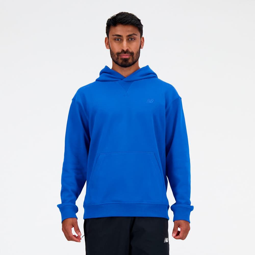 NB Athletics French Terry Hoodie Felpa New Balance 474156600342 Taglie S Colore azzurro N. figura 1