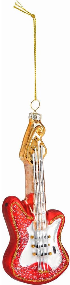 Weihnachtskugel Gitarre Glas, 5x15x2 cm (BxHxT) Baumschmuck G. Wurm 785302444324 Bild Nr. 1