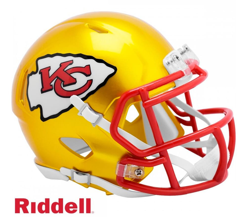 Kansas City Chiefs Mini Helm "SPEED ALT FLASH" Merch Riddell 785302414327 N. figura 1
