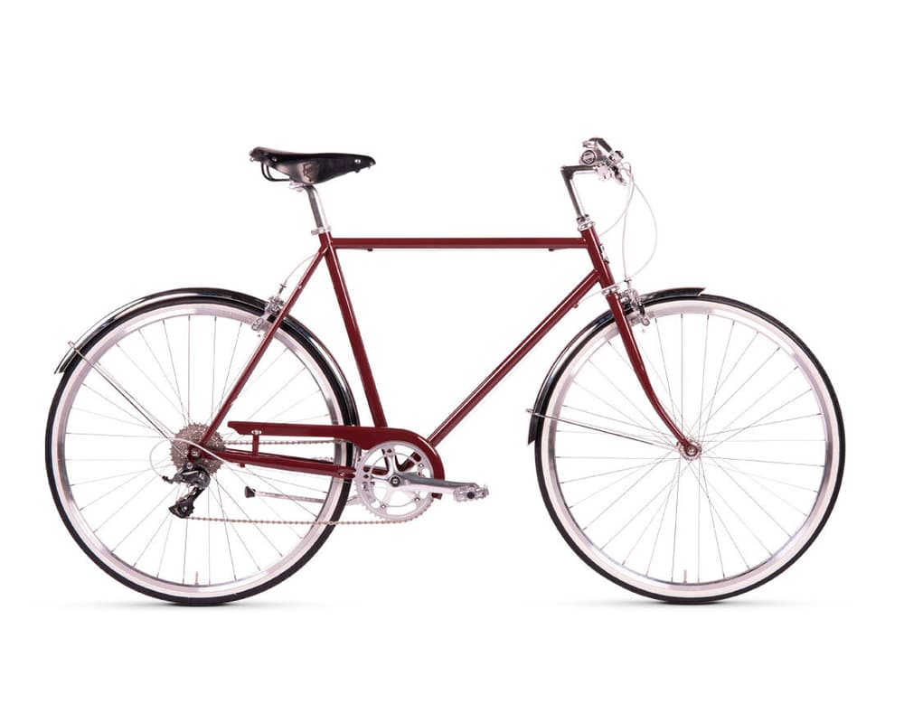 Classic 8-Speed Citybike Siech Cycles 464044205833 Farbe Dunkelrot Rahmengrösse 58 Bild-Nr. 1