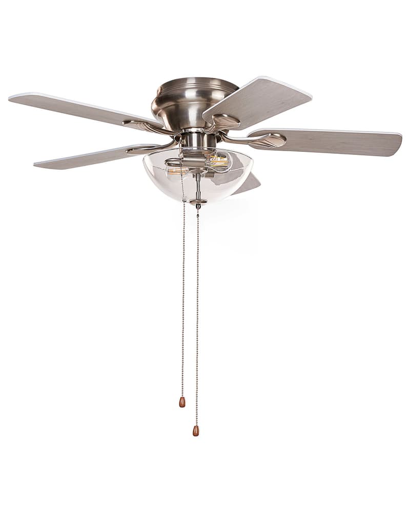 Ventilatore da soffitto legno argento 35 cm SIRAMA Ventilatore da soffitto Beliani 753475000000 N. figura 1