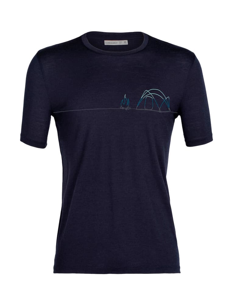 Tech Lite II T-shirt Icebreaker 466114800343 Taglie S Colore blu marino N. figura 1