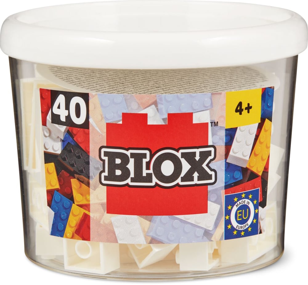 BLOX BOX 40 WHITE 8PIN BRICKS Set di giocattoli Blox 743422900000 N. figura 1