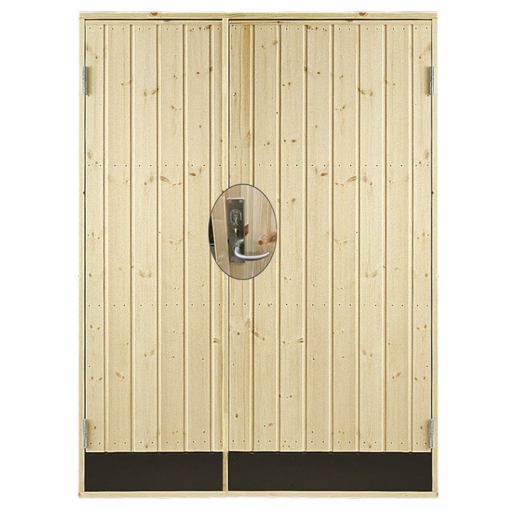 Porta d'ingresso laterale doppia, kit completo RA 127,8x187,8 cm Senza maniglie Porta PLUS 669700109173 N. figura 1