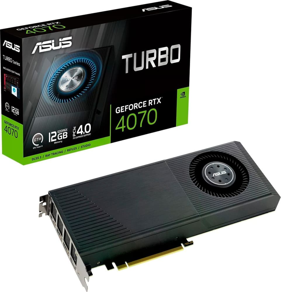 Turbo GeForce RTX 4070 12 GB Scheda grafica Asus 785302435635 N. figura 1