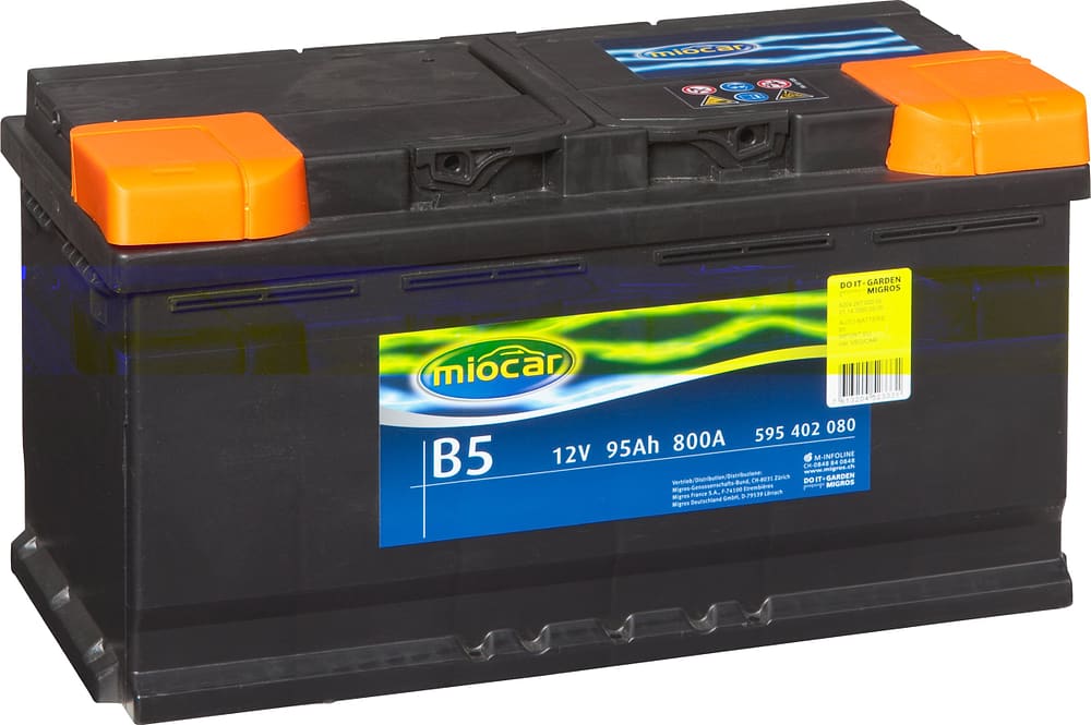 B5 95Ah Batterie de voiture Miocar 620428700000 Photo no. 1