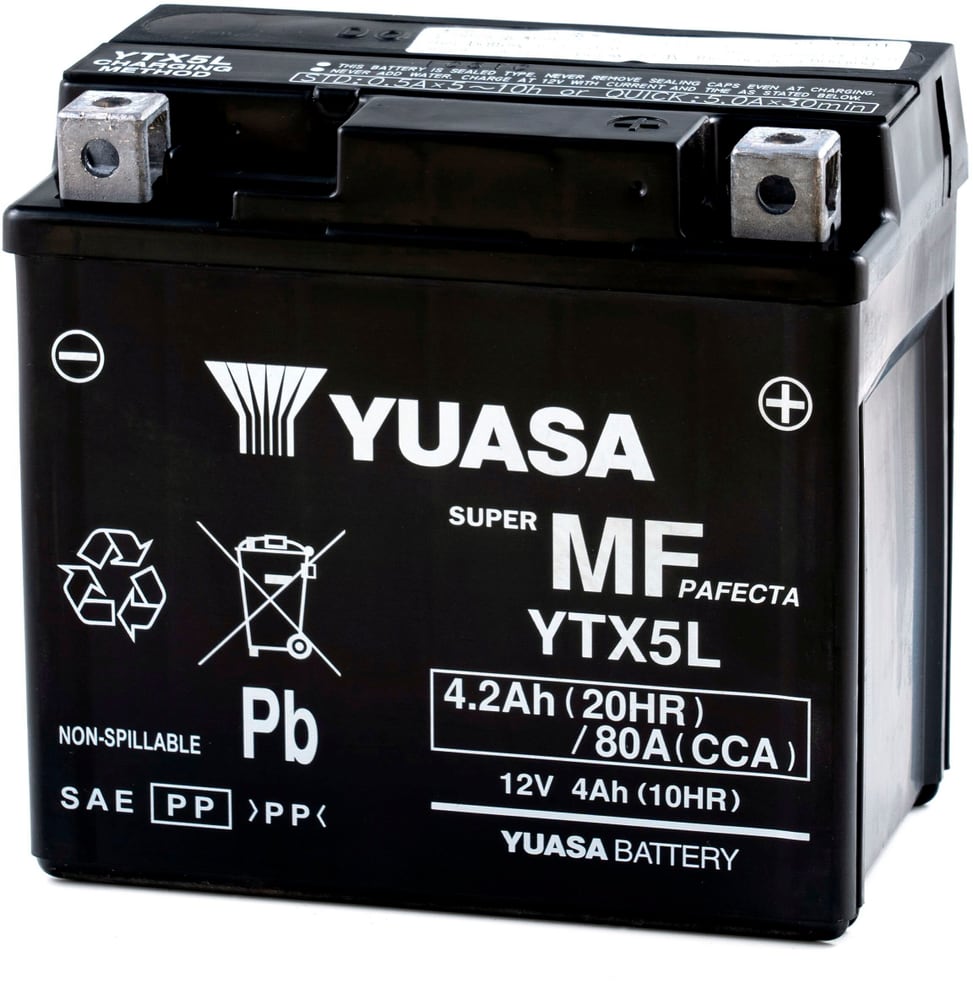 Batterie AGM 12V/4.2Ah/80A Motorradbatterie 621221900000 Bild Nr. 1