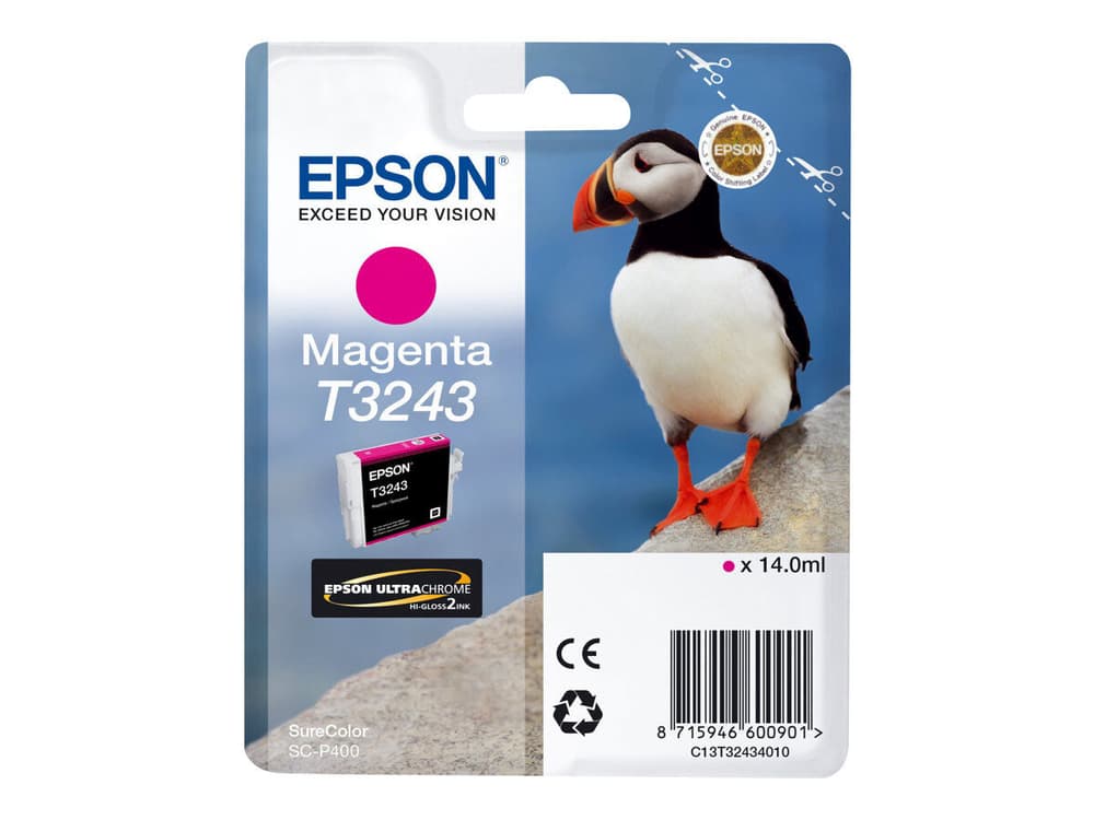 T3243 Magenta Cartuccia d'inchiostro Epson 785302431336 N. figura 1