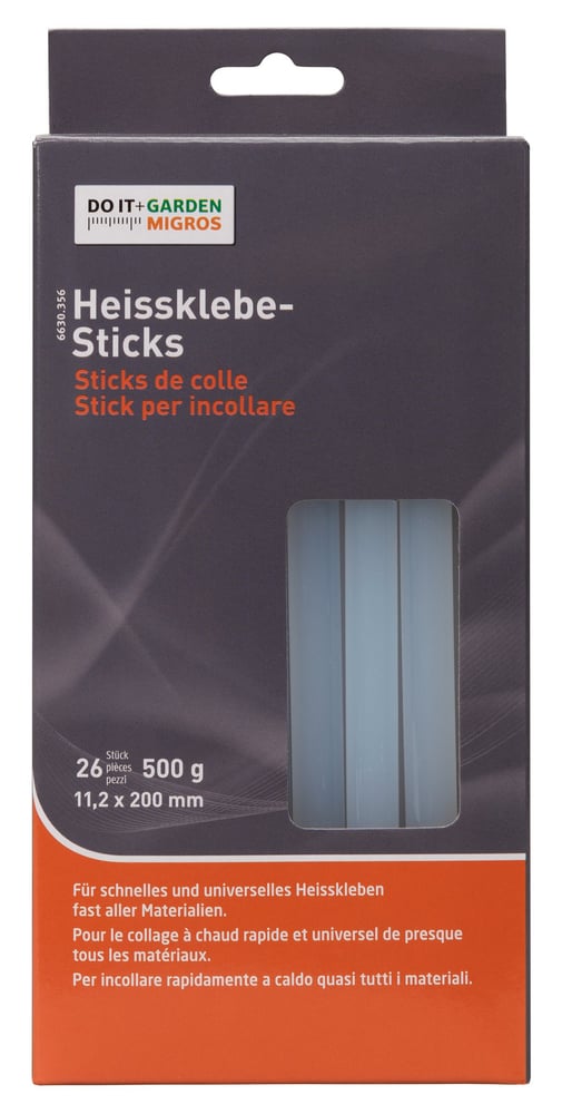 Heissklebe-Sticks, 26 Stück, 11,2x200mm Heissklebestick Do it + Garden 663035600000 Bild Nr. 1