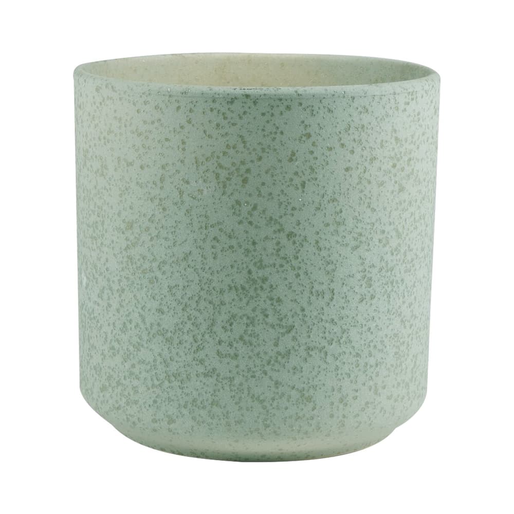 Cylindrique céramique Vase Hakbjl Glass 656213700000 Couleur Vert Dimensions ø: 13.0 cm x H: 13.0 cm Photo no. 1