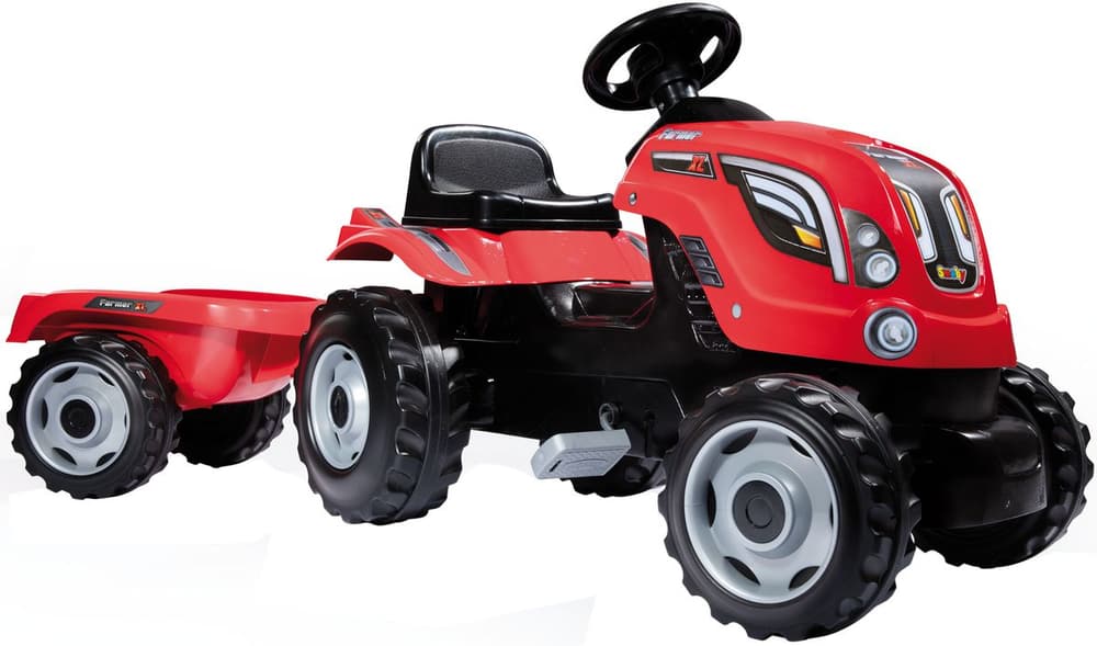 Farmer XL Traktor rot mit Anhänger 74551920000017 Bild Nr. 1