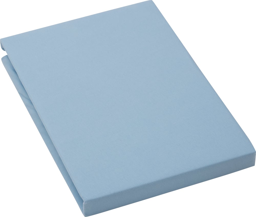 BRAN Jersey-Fixleintuch 451060030340 Farbe Blau Grösse B: 90.0 cm x H: 200.0 cm Bild Nr. 1