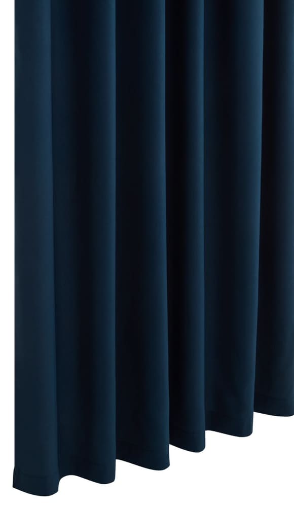 NOA Rideau prêt à poser opaque 430284421843 Couleur Bleu foncé Dimensions L: 150.0 cm x H: 260.0 cm Photo no. 1