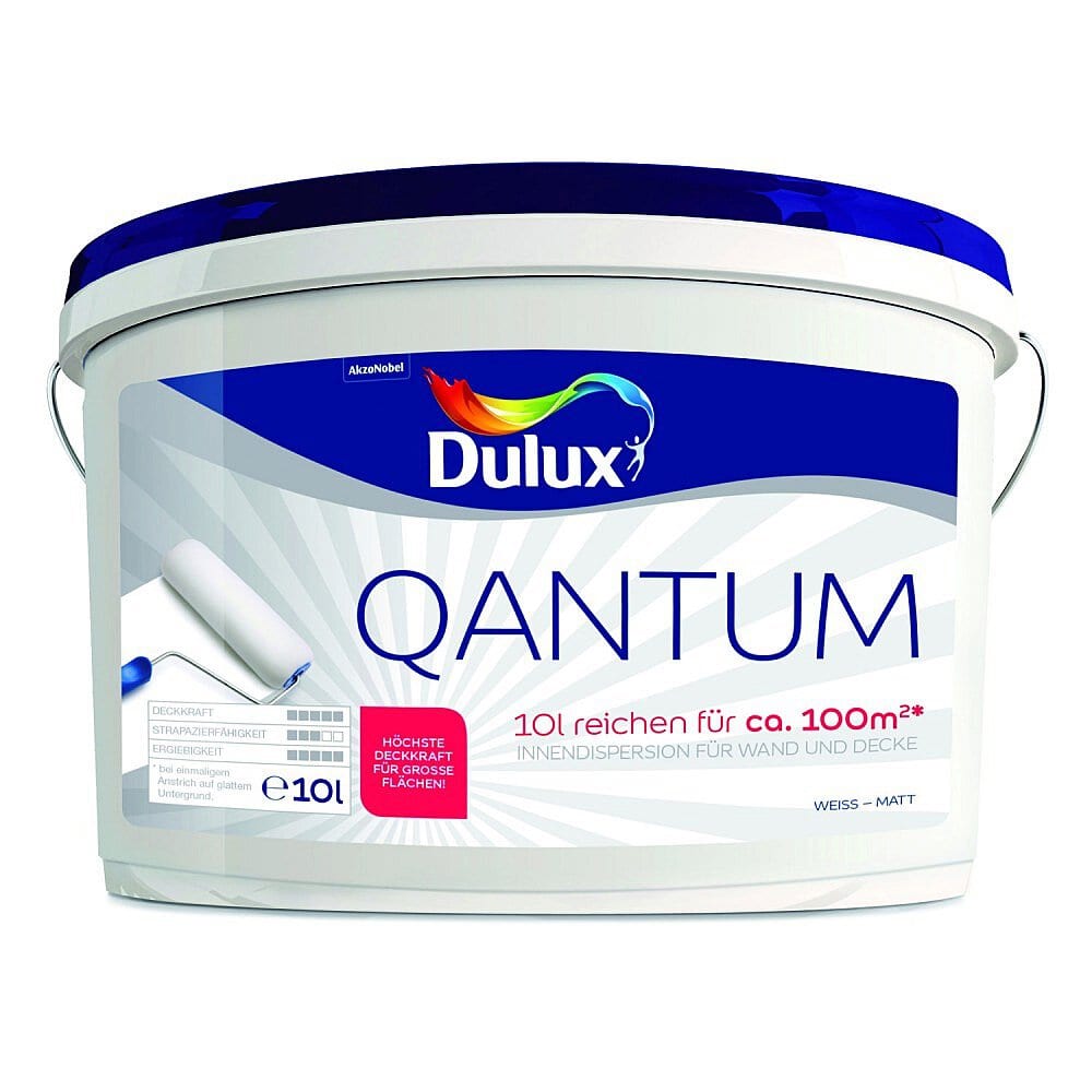 Bianco puro opaco Quantum Pittura per pareti Dulux 661517600000 N. figura 1