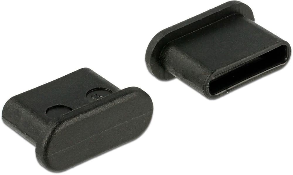 Blindstecker/Staubschutz USB-C 10 Stück Schwarz USB Adapter DeLock 785302405095 Bild Nr. 1