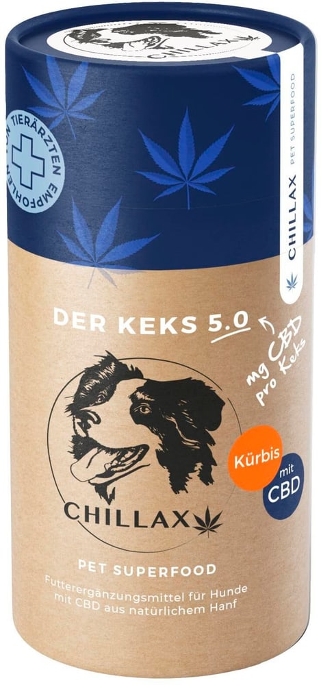 Hunde-Nahrungsergänzung CBD-Keks Kürbis - 5 mg Hundeleckerli Chillax 785302425034 Bild Nr. 1