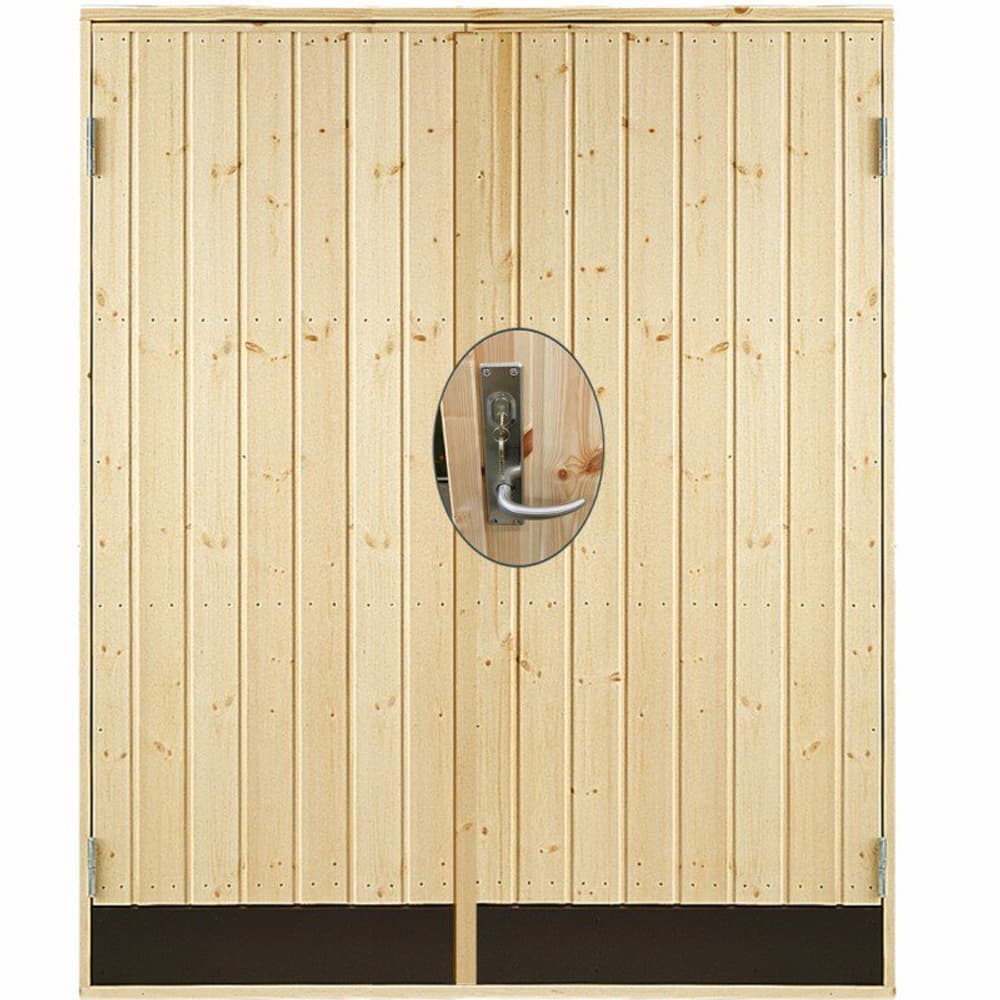 Porta d'ingresso laterale Dopp. Kit completo RA 151,2x197,8 cm Unbehandlet Porta PLUS 669700109181 N. figura 1