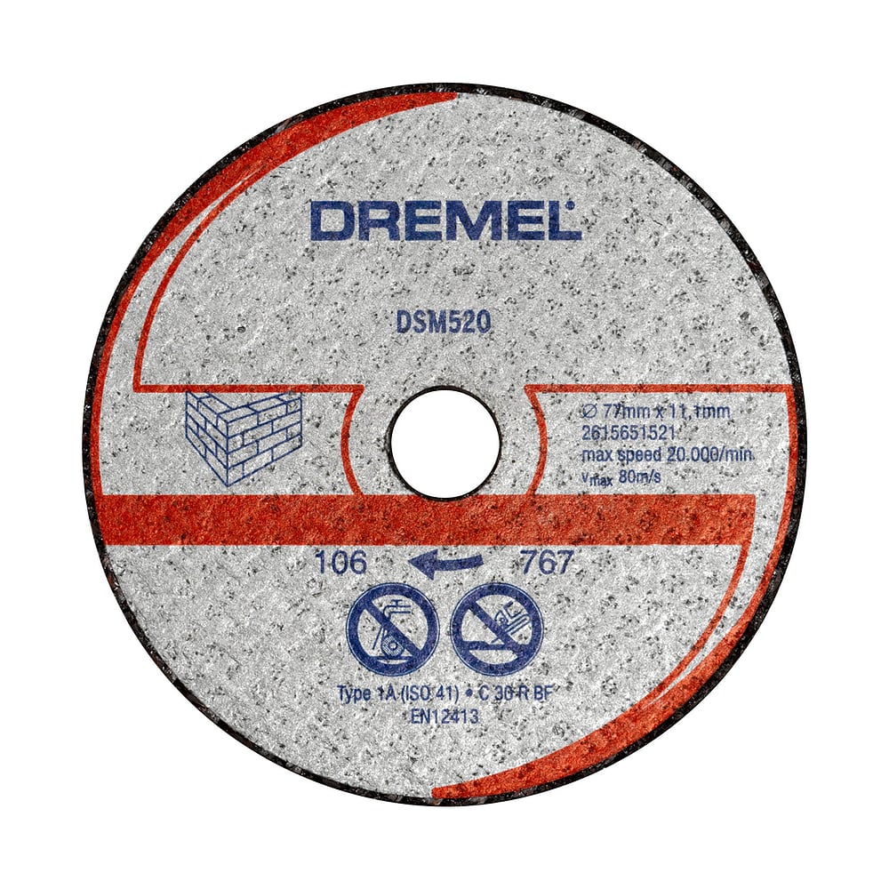 Disco da taglio muratura DSM520 Accessori per tagliare Dremel 616240000000 N. figura 1