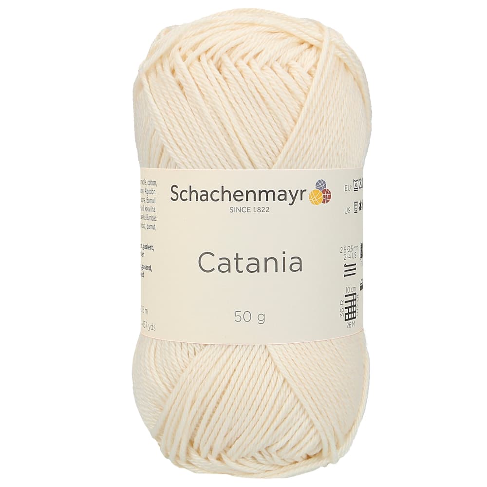 Wolle Catania Wolle Schachenmayr 667089100075 Farbe Crème Grösse L: 12.0 cm x B: 9.0 cm x H: 5.0 cm Bild Nr. 1