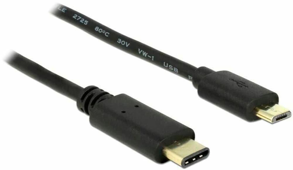 Câble USB 2.0 USB C - Micro-USB B 2 m Câble USB DeLock 785302404709 Photo no. 1