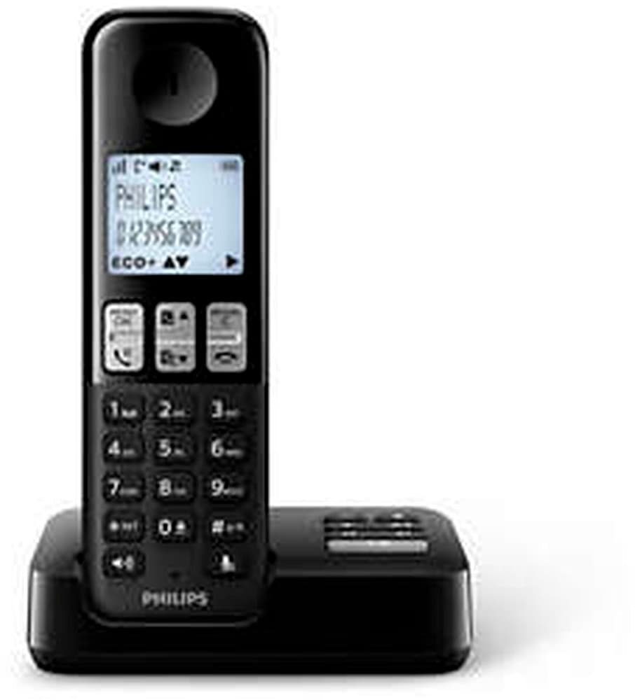 D2551B Schwarz Festnetztelefon Philips 785300156720 Bild Nr. 1