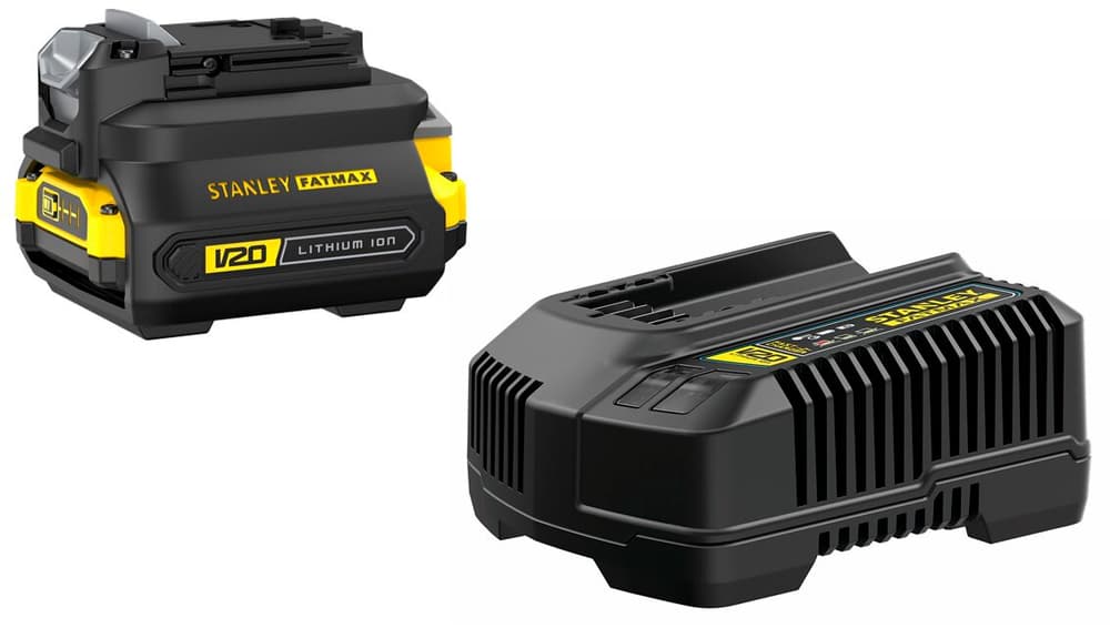 V20 / 18-Li adaptateur Starter Kit Batterie de rechange et chargeur Stanley Fatmax 616243300000 Photo no. 1