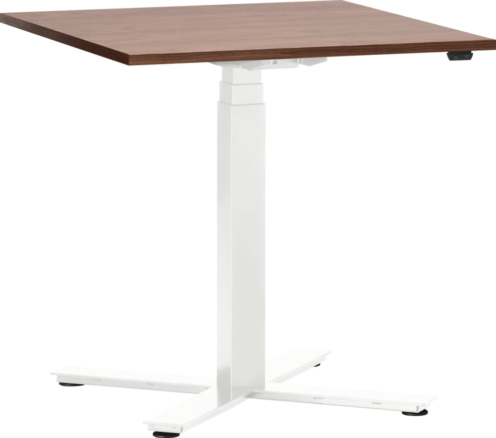 FLEXCUBE Table de conférence réglable en hauteur 401931000000 Dimensions L: 70.0 cm x P: 70.0 cm x H: 62.5 cm Couleur Noyer Photo no. 1