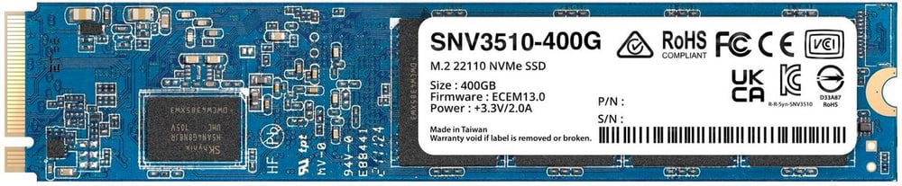 SNV3510 400 GB Unità SSD interna Synology 785302409530 N. figura 1