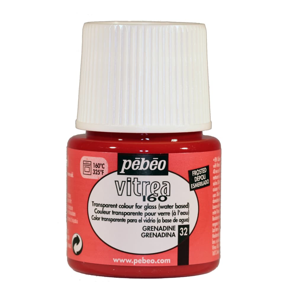 Pébéo Vitrea 160 Frosted Glasfarbe Pebeo 663507410300 Farbe Granatapfel Bild Nr. 1
