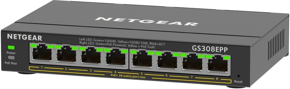 GS308EPP-100PES 8 Port Switch di rete Netgear 785302429407 N. figura 1