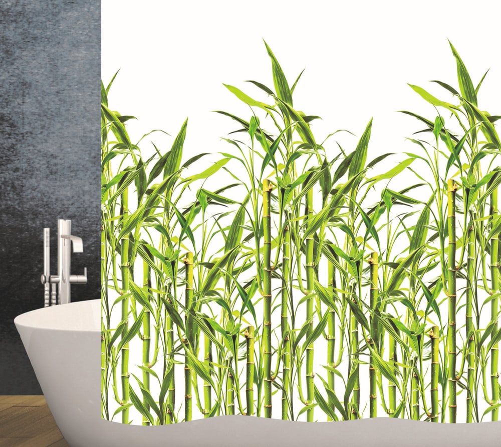 Tenda da doccia Bamboo 120 x 200 cm Tenda da doccia diaqua 674090000000 Colore Bianco verde Dimensioni 120x200 cm N. figura 1