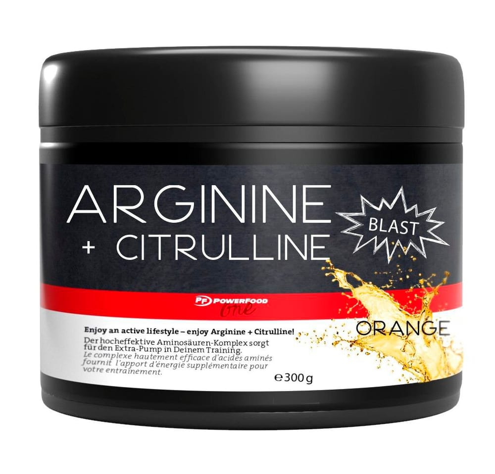 Arginine + Citrulline Acides aminés PowerFood One 467905103100 Couleur neutre Goût Orange Photo no. 1