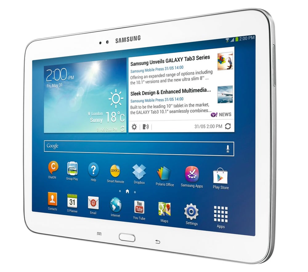 Galaxy Tab3 10" 16GB blanc incl. Cover Samsung 79781340000013 Photo n°. 1