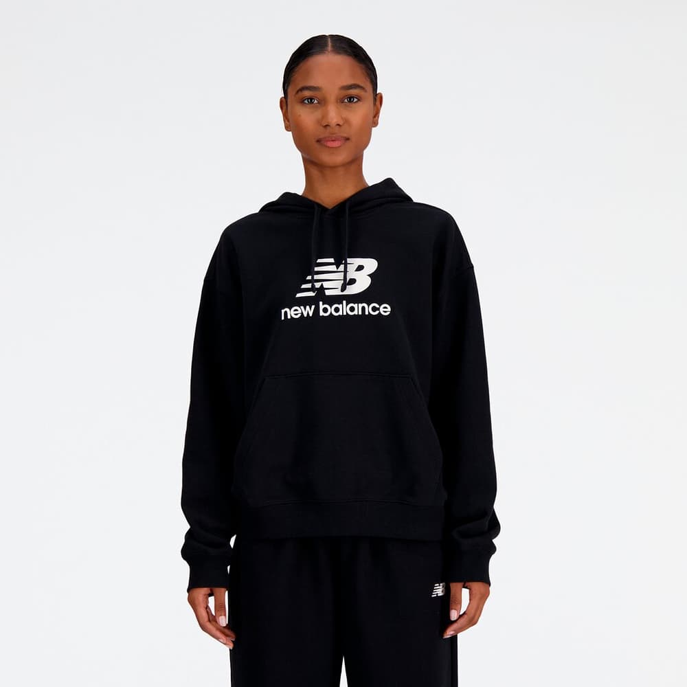 W Sport Essentials French Terry Stacked Logo Hoodie Sweatshirt à capuche New Balance 474189200220 Taille XS Couleur noir Photo no. 1