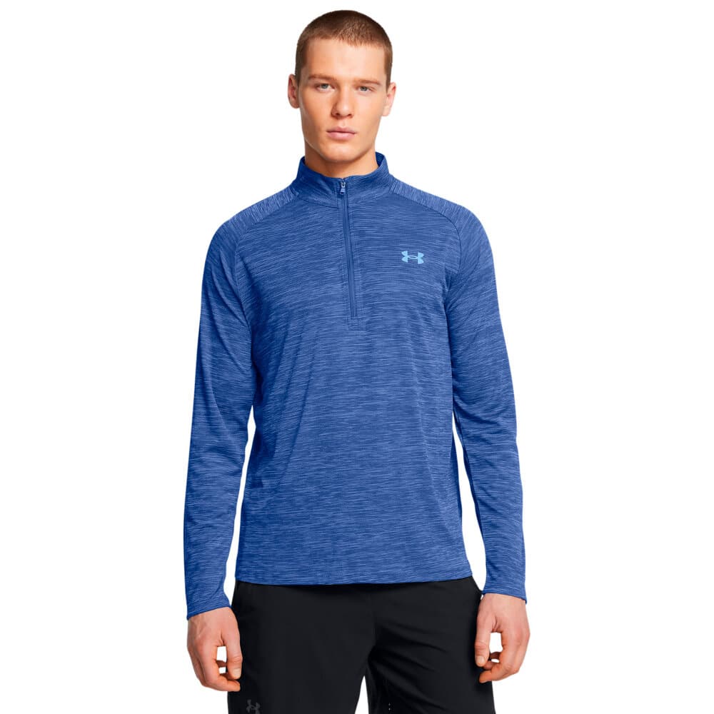 Tech Textured 1/2 Zip Pullover Under Armour 471874900540 Grösse L Farbe blau Bild-Nr. 1