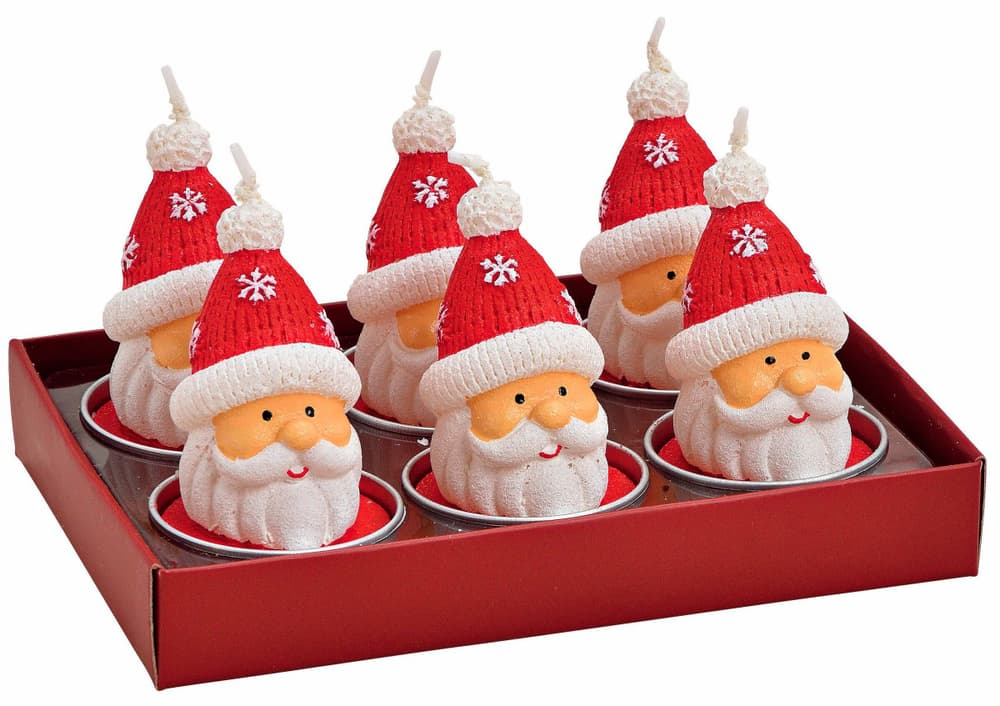 Teelicht Samichlaus, 6er Set (B/H/T) 14x7x10cm Teelichthalter G. Wurm 785302444290 Bild Nr. 1