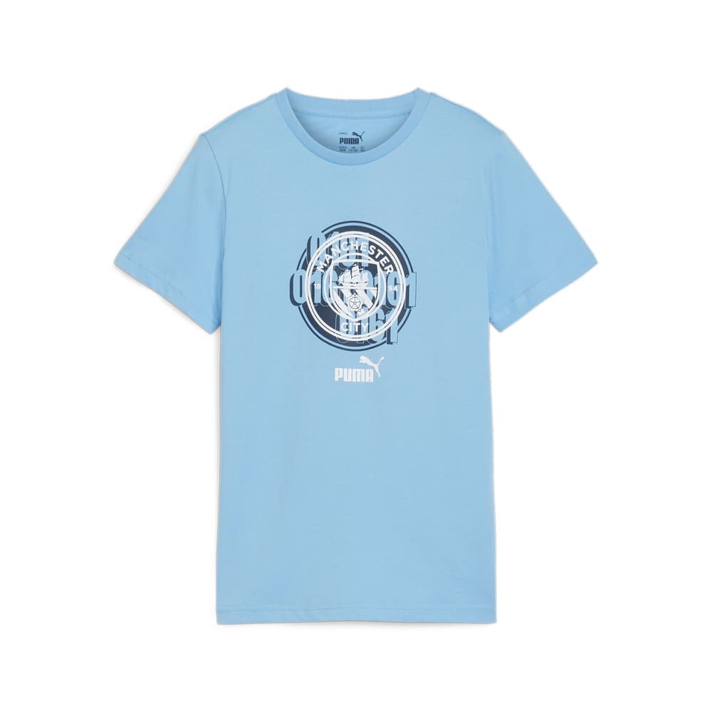 MCFC Fanshirt T-shirt Puma 469383916441 Taglie 164 Colore blu chiaro N. figura 1