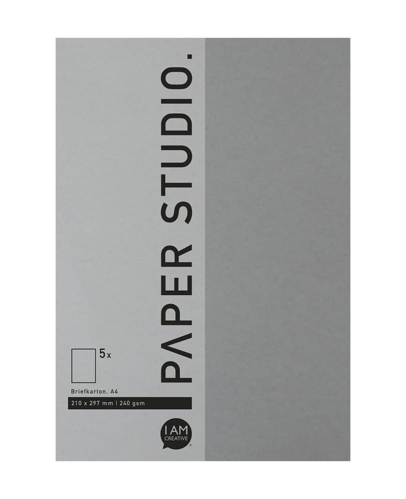 Briefkarton A4, Grau Karten 666541300080 Farbe Grau Grösse B: 21.6 cm x T: 0.2 cm x H: 29.9 cm Bild Nr. 1